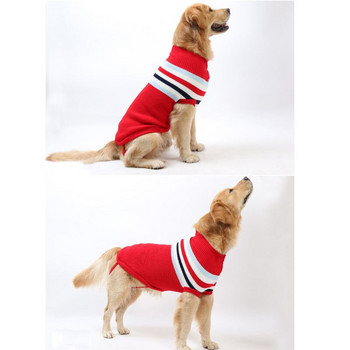 Μεγάλο πουλόβερ σκύλου Labrador Golden Retriever Jumper Πλεκτά πουλόβερ για Ρούχα πουλόβερ μεγάλου σκύλου Χειμερινό πουλόβερ για κατοικίδια Σκύλος #8-#28