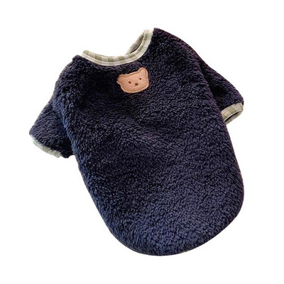 Зимен топъл пуловер за кучета Сладко мече Пуловер с бродерия за малки и средни кучета Палто от коралово руно Кученце Чихуахуа Йоркшир Дрехи