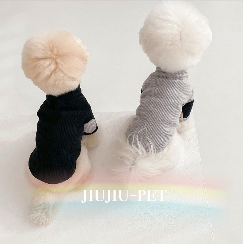 Jesenné a zimné oblečenie pre psov, jednofarebné bavlnené svetre pre psov, šteniatka čivavy, stredné psy, pletený sveter, kostým