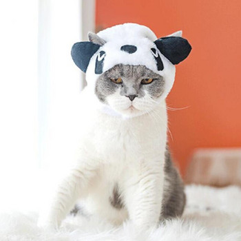 Γελοιογραφία Funny Pet Cosplay Καπάκι κεφαλής σκύλου μεταμφίεση γάτας Καλύμματα κεφαλής για κατοικίδια Καλύμματα κεφαλής γάτας Καπέλο για κατοικίδια Στολή για κουτάβι Αξεσουάρ