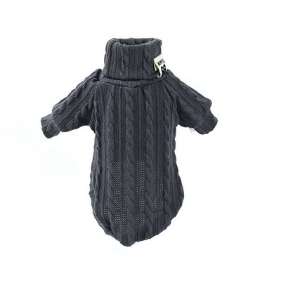 Pulover cald pentru câini, pisici, îmbrăcăminte de iarnă cu gât tricotat, haine pentru cățeluși, pentru câini de talie mică, pisici, chihuahua, vestă-