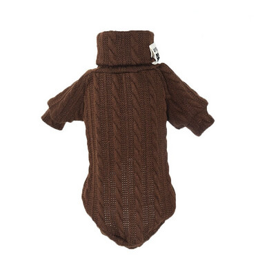 Pulover cald pentru câini, pisici, îmbrăcăminte de iarnă cu gât tricotat, haine pentru cățeluși, pentru câini de talie mică, pisici, chihuahua, vestă-