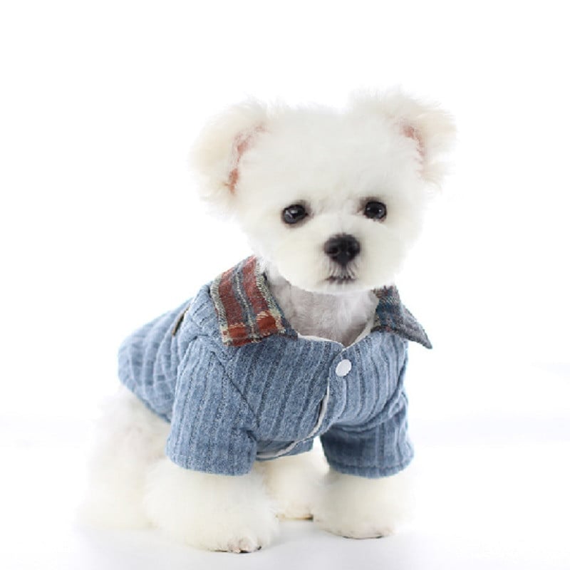 Teplý zimný sveter pre psov, mäkká podšívka, oblečenie pre psov, medvedík, bišónok XS, SML, XL