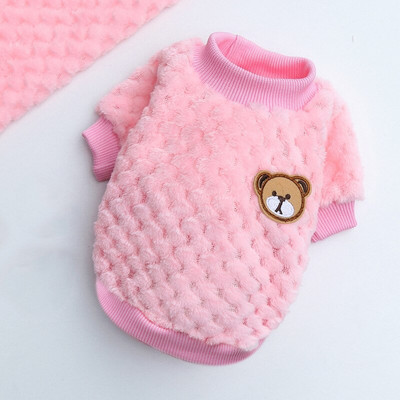 Roztomilé flísové oblečenie pre psov, mäkké teplé šteňatá, mačiatka, kabáty, sveter pre malé a stredné psy, mačky, zimná bunda pre psov a mačky