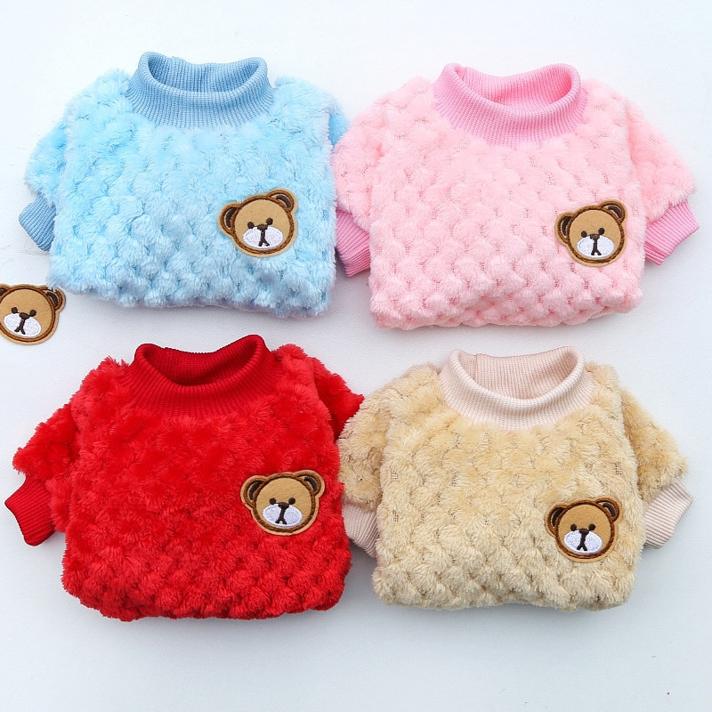 Roztomilé flísové oblečenie pre psov, mäkké teplé šteňatá, mačiatka, kabáty, sveter pre malé a stredné psy, mačky, zimná bunda pre psov a mačky