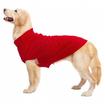 Зимни топли дрехи за малки и средни кучета Предмети за домашни любимци Плътни памучни пуловери за кучета Котешко палто Яке Лабрадор Чихуахуа Йорки Дрехи