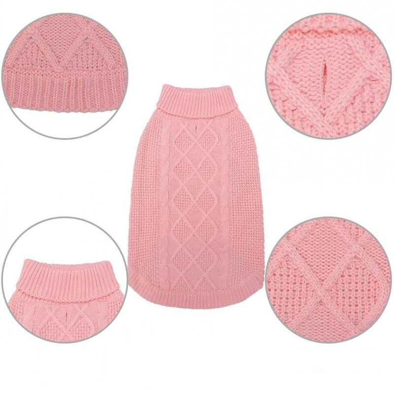Šilti žieminiai drabužiai mažiems ir vidutiniams šunims Naminiai daiktai Naminiai medvilniniai megztiniai šunims Katės paltas Striukė Labradoro čihuahua Yorkie drabužiai