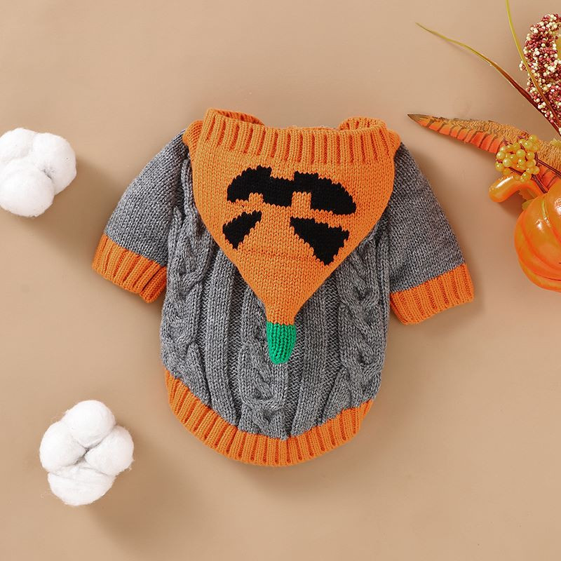Zimný sveter pre psov, vianočné teplé oblečenie pre psov pre malých a stredných psov, pletený kabát, roztomilý sveter pre mačky, kostým pre domáce zvieratá na Nový rok