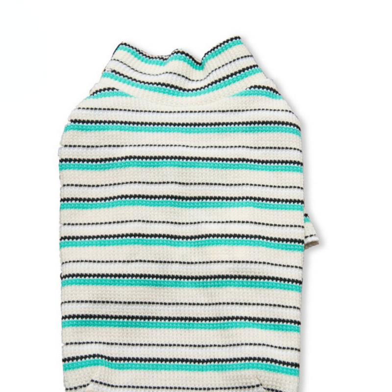 Jesen Zima Odjeća za kućne ljubimce Pruge Waffle Kućna dugih rukava Pas Mačka Udobnost Ležerna prugasta poddlaka Pseća zimska odjeća