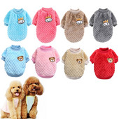 Zimné oblečenie pre psov s kreslenými postavičkami, teplý sveter pre malých yorkshirských psov, oblečenie pre domáce zvieratá, kabát, oblečenie pre mačky a šteniatka, mäkký kostým pre domáce zvieratá