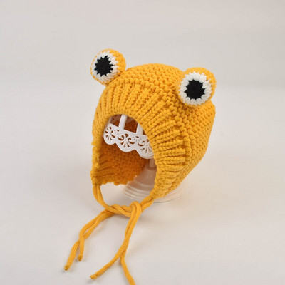 Roztomilá žabia čiapka pre psa, útulná háčkovaná čiapka pre psa, teplá zimná čiapka pre psa, šteňacia čiapka, malá pletená čiapka pre psa, kostýmová pletená čiapka pre veľkého psa