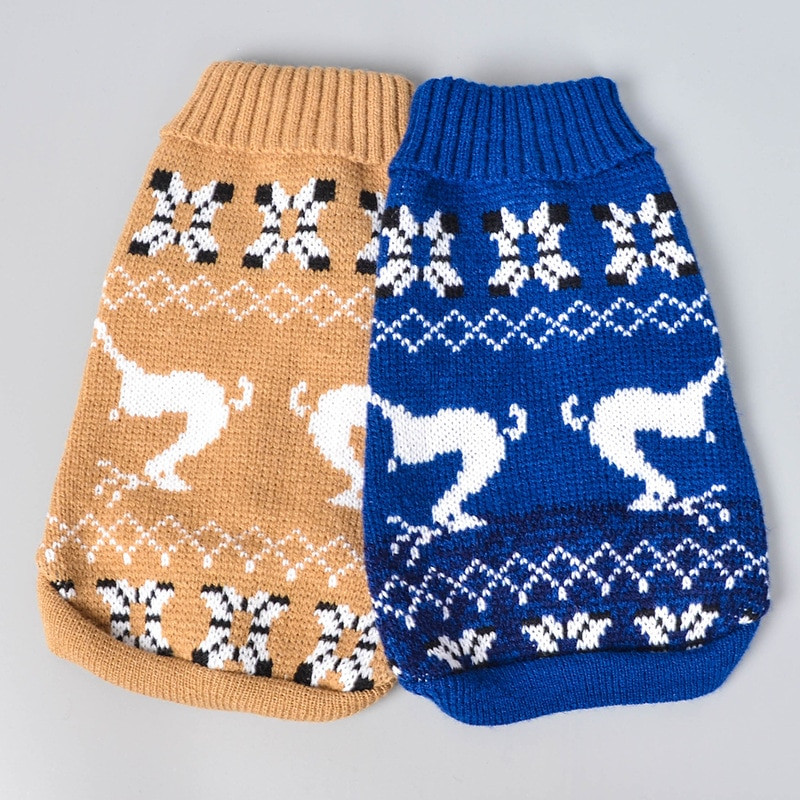 Uued sügistalvised koerriided Kutsika kudumine Soe villane riietus Lemmikloomarõivad väikestele Keskmistele Chihuahua Koertele Teddy French Bull