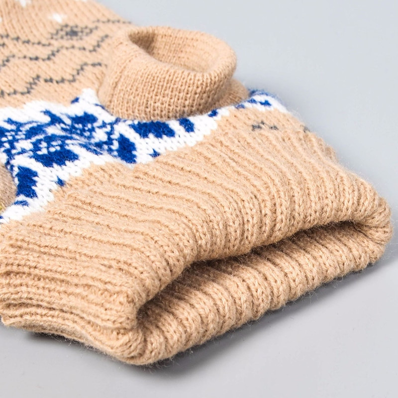 Uued sügistalvised koerriided Kutsika kudumine Soe villane riietus Lemmikloomarõivad väikestele Keskmistele Chihuahua Koertele Teddy French Bull