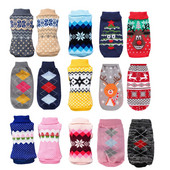 Haine de iarnă pentru pisici de desene animate, pentru câini, pulover cald de Crăciun pentru chihuahua, animal de companie, haine pentru pisici, haine pentru tricotat, croșetat