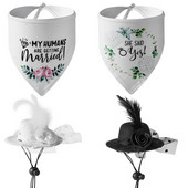 Dekoracija za pse za kućne ljubimce Plemenita i elegantna kapa za svatove