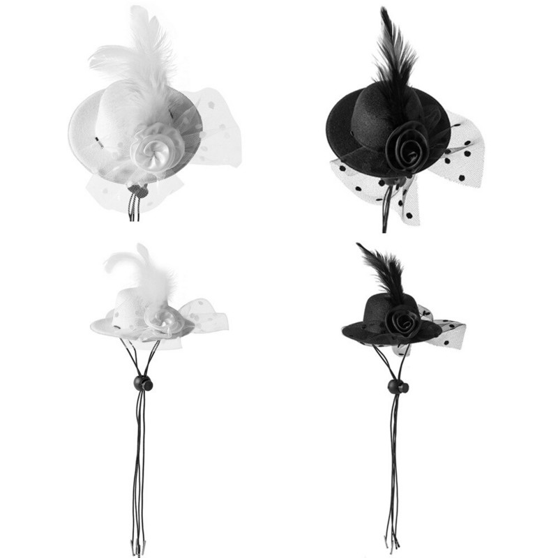 Dekoracija za pse za kućne ljubimce Plemenita i elegantna kapa za svatove