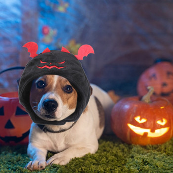 Хелоуин Pet Dog Hat Pet Cat Costume Evil Bat Hats Universal Size Cat Dog Cosplay Costume Аксесоари за Puppy Kitten