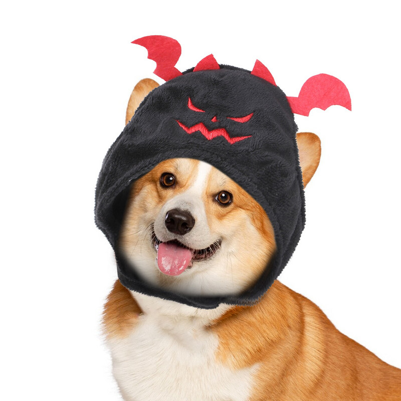 Pălărie pentru animale de companie de Halloween Costum pentru pisici pentru animale de companie Pălării de lilieci rele Dimensiune universală Accesorii pentru costume de pisică pentru câini pentru cățeluș