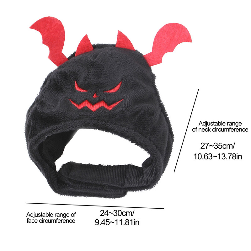 Pălărie pentru animale de companie de Halloween Costum pentru pisici pentru animale de companie Pălării de lilieci rele Dimensiune universală Accesorii pentru costume de pisică pentru câini pentru cățeluș