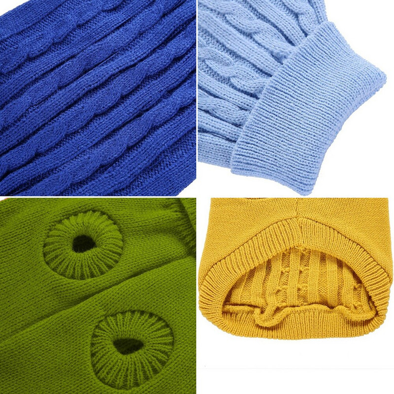 Lemmiklooma kampsun Talvine soojad koerakassi riided väikestele ja keskmistele suurtele koertele Villane pehme karvkate Kootud kutsikariided kilpkonnaga