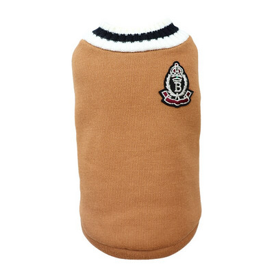 Πουλόβερ Dog Cat Preppy Style V-λαιμόκοψη Corgi Teddy πλεκτό γιλέκο Pet Puppy Χειμερινά ζεστά ρούχα για μικρά μεσαία μεγάλα σκυλιά γάτα