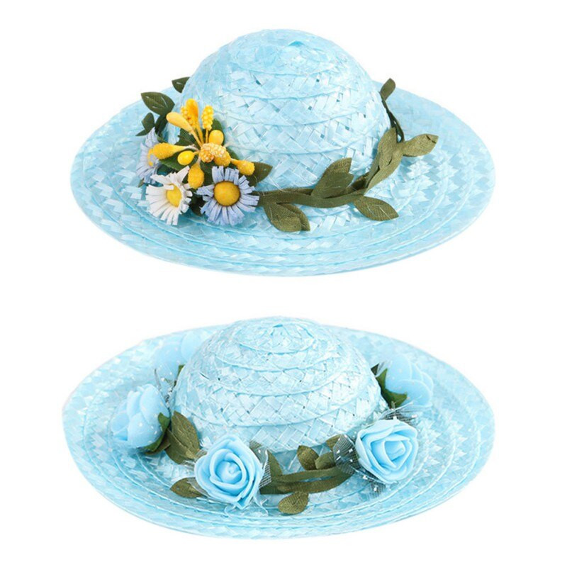 Klobúk pre psa, mačky, kostým, domáce zvieratá, dekorácia pre domáce zvieratá pre malé, stredné a veľké psy, fotografické rekvizity, roztomilý kvetinový klobúk pre psa a mačku, slamený klobúk, potreby pre domáce zvieratá