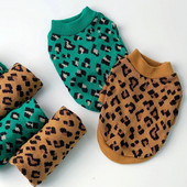 Haina pentru câini verde leopard, pulover cald pentru cățeluș, bichon, hiromi, pulover moale, pentru animale de companie, la modă, haine de toamnă și iarnă, accesorii pentru câini