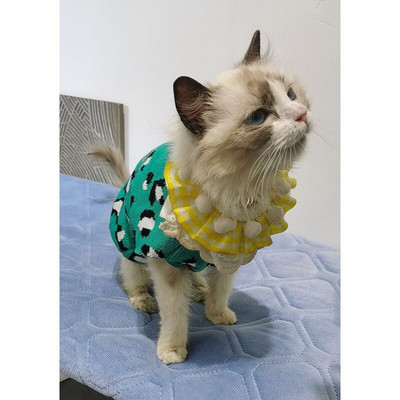Haina pentru câini verde leopard, pulover cald pentru cățeluș, bichon, hiromi, pulover moale, pentru animale de companie, la modă, haine de toamnă și iarnă, accesorii pentru câini