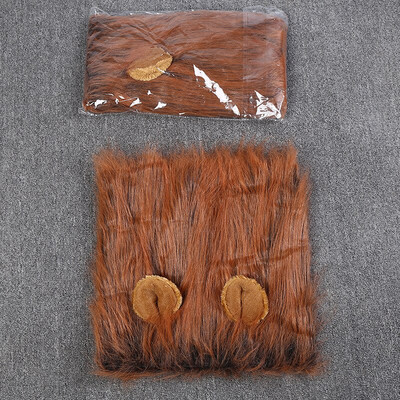 Mieli naminiai šunys Cosplay drabužiai Kostiumas Liūtas Mane Žiemos Šiltas augintinis dideliems Šunims Vakarėlio dekoravimas su ausų augintinio priedais