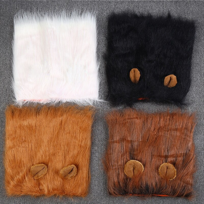 Mieli naminiai šunys Cosplay drabužiai Kostiumas Liūtas Mane Žiemos Šiltas augintinis dideliems Šunims Vakarėlio dekoravimas su ausų augintinio priedais