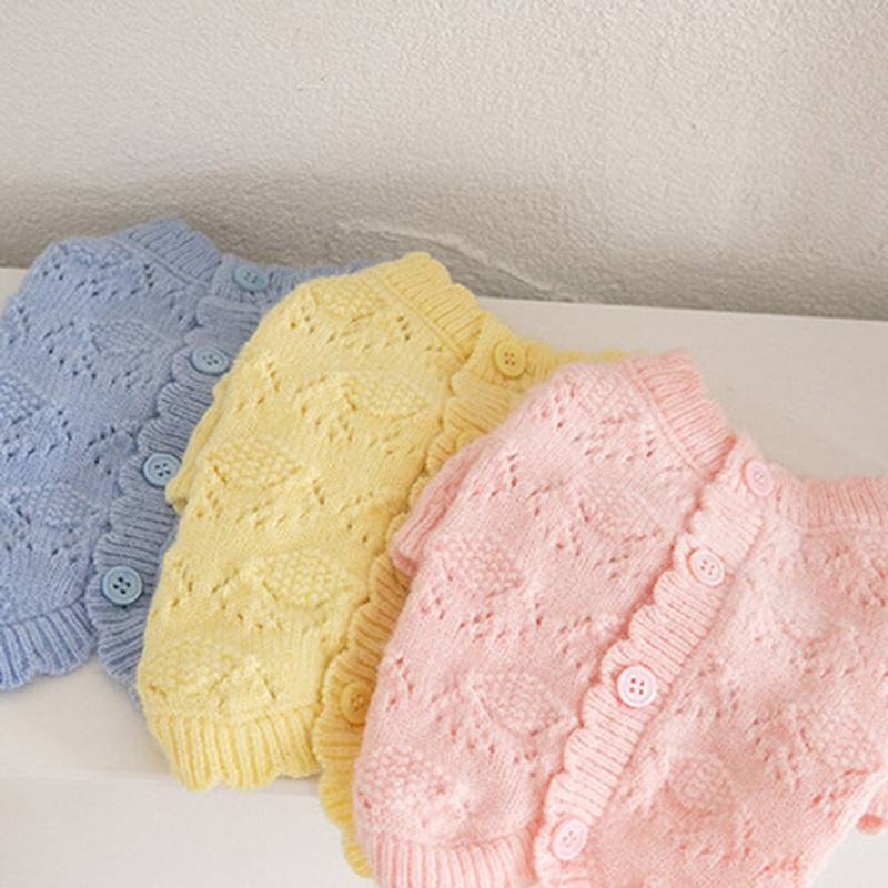 Toamnă Iarnă Cardigan tricotat pentru animale de companie, moale, drăguț, pulover fleece arctic, cardigan, haine pentru animale de companie, haine pentru pisici și câini, haină cu ursuleț