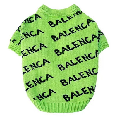 Luksuslik koerte kampsun kiri Lemmikloomarõivad Moodne kootud kampsun koerakassile Soojad riided väikesele kutsikale Prantsuse buldogi lemmikloomatarbed