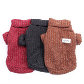 Μπουφάν πουλόβερ με Kinted Dog Cat Inside add Fleece Pet Puppy Coat Μπουφάν Ζεστά Ρούχα 3 Χρώματα 6 Μεγέθη