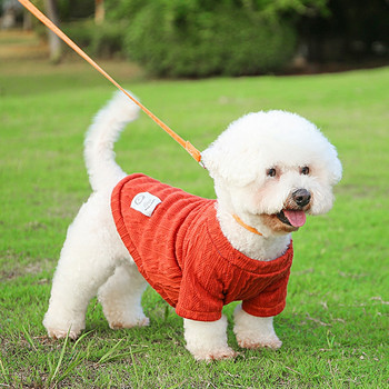 Ζεστό πουλόβερ για σκύλο με ζιβάγκο Φθινοπωρινό Χειμώνα Πλεκτά Ρούχα Σκύλου για Μικρά Σκυλιά Chihuahua Στολή Πουλόβερ Σκύλου Χοντρά Ρούχα