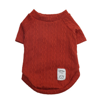 Ζεστό πουλόβερ για σκύλο με ζιβάγκο Φθινοπωρινό Χειμώνα Πλεκτά Ρούχα Σκύλου για Μικρά Σκυλιά Chihuahua Στολή Πουλόβερ Σκύλου Χοντρά Ρούχα