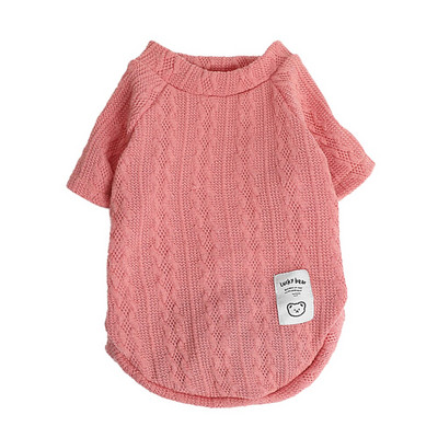 Ζεστό πουλόβερ για σκύλο με ζιβάγκο Φθινοπωρινό Χειμώνα Πλεκτά Ρούχα Σκύλου για Μικρά Σκυλιά Chihuahua Στολή Πουλόβερ Σκύλου Χοντρά Ρούχα