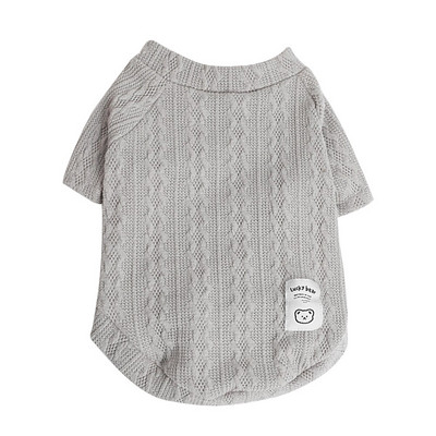 Ζεστό πουλόβερ για σκύλο με ζιβάγκο Φθινοπωρινό Χειμώνα Πλεκτά Ρούχα Σκύλου για Μικρά Σκυλιά Chihuahua Στολή Πουλόβερ Σκύλου Χοντρά Ρούχα