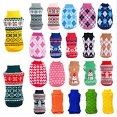 Drăguț de iarnă din desene animate pisica câine haine pulover cald de Crăciun pentru mic Yorkie animale de companie haine haine tricotat pulover costum haine