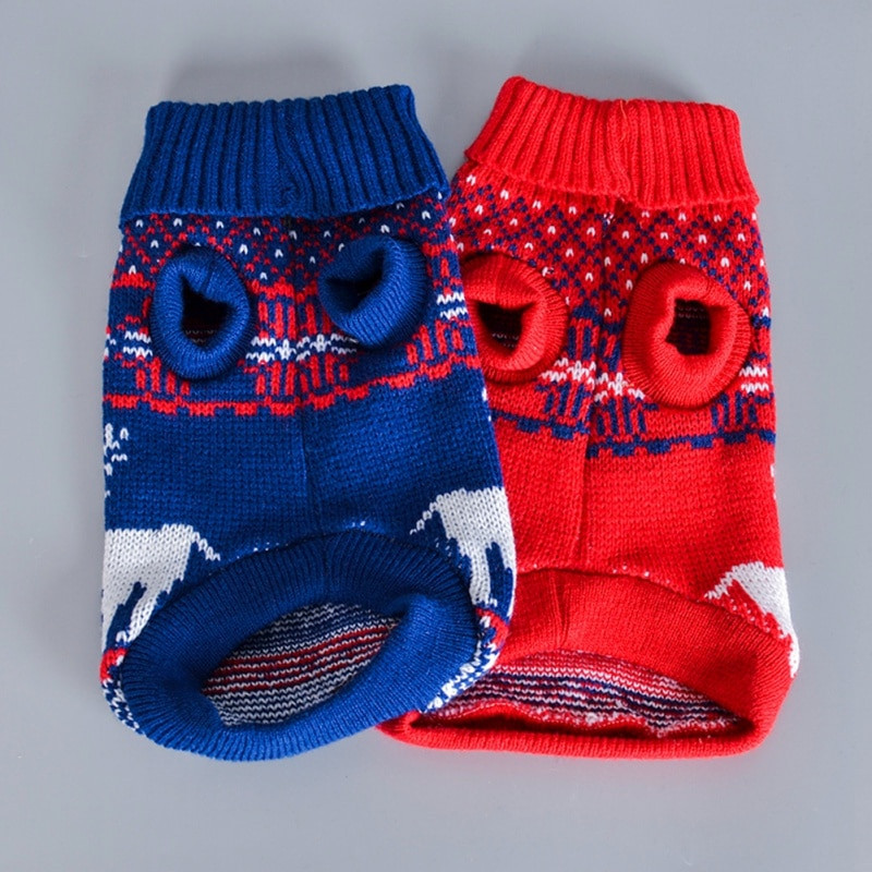 Drăguț de iarnă din desene animate pisica câine haine pulover cald de Crăciun pentru mic Yorkie animale de companie haine haine tricotat pulover costum haine