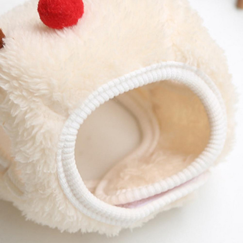 Lemmikloomade mütsi sarved Disain Hoiab soojas Pehme tekstuur Multifilm Lemmikloomakoerad Kassid Nokamüts jõuludeks