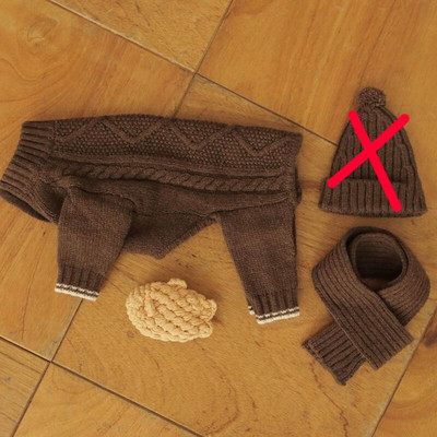 Pošalji Šal Četveronožni tkani pulover za pse Zimska topla odjeća za pse za kućne ljubimce Francuski buldog Yorkshire Odjeća Kaput jakna za male pse