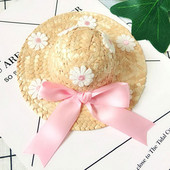 Nový čipkovaný kvetinový klobúk pre mačky a psov, letný slnečník, slamený klobúk, domáce zvieratá, šteňa, doplnky, malý klobúk pre psov, sladké sedmokrásky, klobúky pre mačky, domáce zvieratá, klobúky