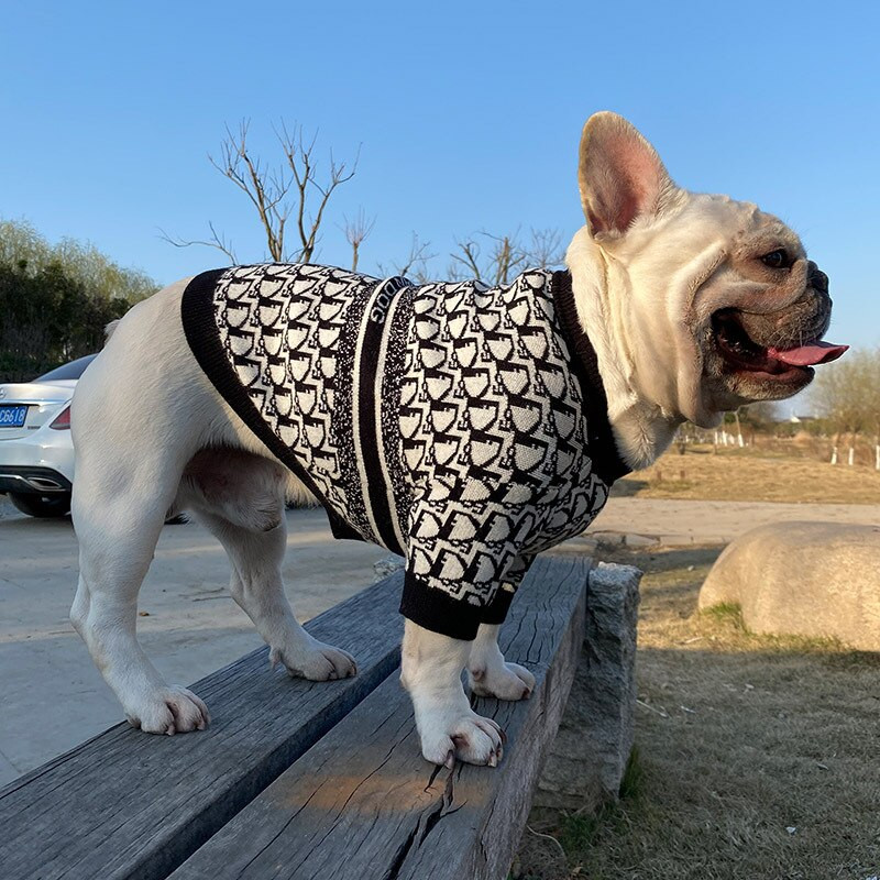 6XL luxusný sveter pre psov, pohodlné oblečenie pre malých a veľkých psov, mäkké vlnené svetre, zimné oblečenie pre francúzskeho buldočka, mopsa