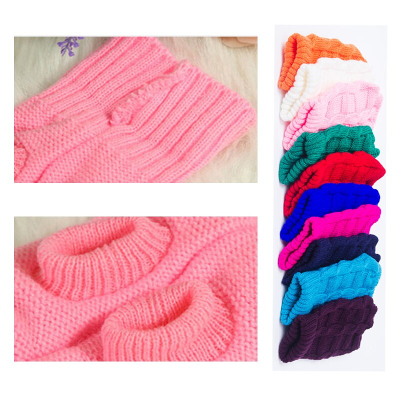 Πουλόβερ για σκύλους κατοικίδιων ζώων Ρούχα χειμωνιάτικων κατοικίδιων κατοικίδιων ρούχων για σκύλο παλτό γάτας Μάλλινη μαλακή μπλούζα σκύλου Μπουφάν ζιβάγκο πλεκτά ρούχα Γιλέκο στολή