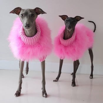 Χειμερινά ρούχα για σκύλους DualPet Πλεκτά γούνινα ρούχα για κατοικίδια Ζεστά πολυτελή γαλλικά μπουλντόγκ Pug Bichon Πουλόβερ σκύλου Ropa Perro