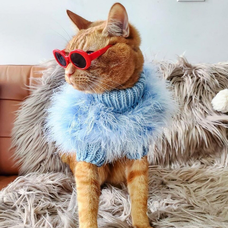 DualPet Zimné oblečenie pre psov, pletené kožušinové oblečenie pre domáce zvieratá, teplé luxusné oblečenie pre francúzskeho buldočka, mopsa, bišóna, psa, sveter Ropa Perro