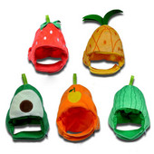 Αστείο καπέλο σκύλου για γάτα Χαριτωμένο φόρεμα σε σχήμα φρούτου Στολή για κατοικίδιο καπέλο χριστουγεννιάτικο καπέλο Cosplay Keep Warm Headwear Σκύλοι Αξεσουάρ για κουτάβι γάτα