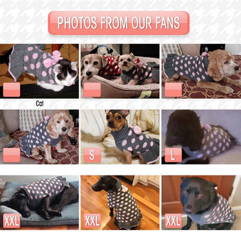 Benepaw Turtleneck Μεσαίο μικρό Φόρεμα πουλόβερ για σκύλους Φθινόπωρο, Χειμώνας Ζεστό Πουά Πουλόβερ κουταβιών Πλεκτά Ρούχα για κατοικίδια Ρούχα για κατοικίδια Pom Pom Ball