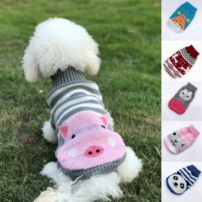 Šunų megztiniai drabužiai mažiems šunims dizainerio šunų drabužiai kačių megztinis Prancūzų buldogų drabužiai mažiems šunims drabužiai žieminiai šunų kostiumai