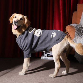 Ζεστό πουλόβερ HOOPET Bear For Big Dog Χειμερινό μπουφάν για κατοικίδια με ελαστικό μαλακό μαλλί Golden Retriever Προμηθευτές παλτό γάτας για κούκλα